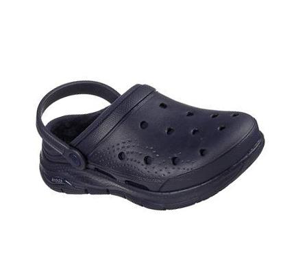 Zapatillas Sin Cordones Skechers Foamies: Arch Fit Forro - Cuddle Life Mujer Azul Marino | 6029D_AR