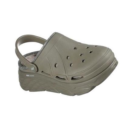 Zapatillas Sin Cordones Skechers Foamies: Max Cushioning Forro - Whirlwind Mujer Verde Oliva | 800AB_AR