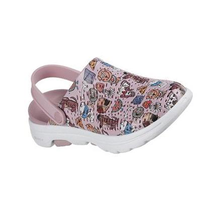 Zapatillas Sin Cordones Skechers Foamies: GO WALK 5 - Pup Life Mujer Lavanda | IT96K_AR