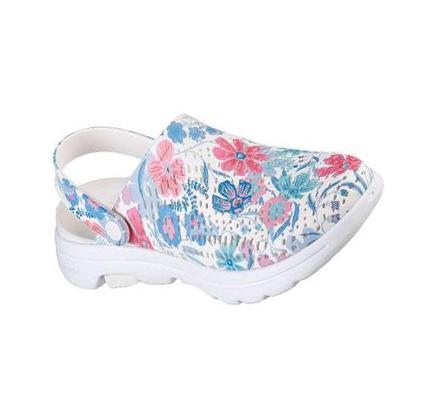 Zapatillas Sin Cordones Skechers Foamies: GOwalk 5 Mujer Blancas Multicolor | ITA6W_AR