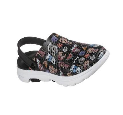 Zapatillas Sin Cordones Skechers Foamies: GO WALK 5 - Pup Life Mujer Negras | ITT1P_AR