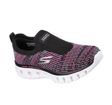 Zapatillas Sin Cordones Skechers GO WALK Glide-Step Flex - Energy Vision Mujer Negras Multicolor | A963D_AR