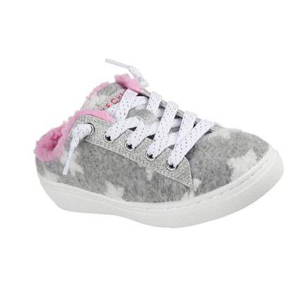 Zapatillas Sin Cordones Skechers Goldie - Generation Cozy Niña Gris Rosas | 53T0L_AR