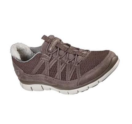 Zapatillas Sin Cordones Skechers Gratis - Tender Care Mujer Marrones | 61993_AR