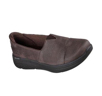 Zapatillas Sin Cordones Skechers Max Cushioning Lite - Cozy Up Mujer Marrones | 6213Q_AR