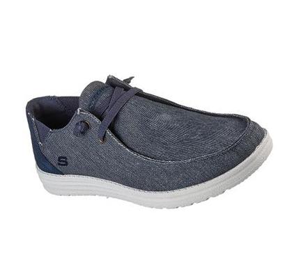 Zapatillas Sin Cordones Skechers Melson - Raymon Hombre Azules | 5A82B_AR