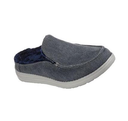 Zapatillas Sin Cordones Skechers Melson - Comfy Time Niño Azul Marino | TT6TE_AR