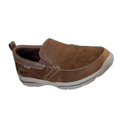 Zapatillas Sin Cordones Skechers Relaxed Fit: Harper - Forde Hombre Marrones | 5332K_AR