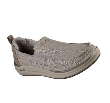 Zapatillas Sin Cordones Skechers Relaxed Fit: Arch Fit Melo - Port Bow Hombre Marrones | 53680_AR