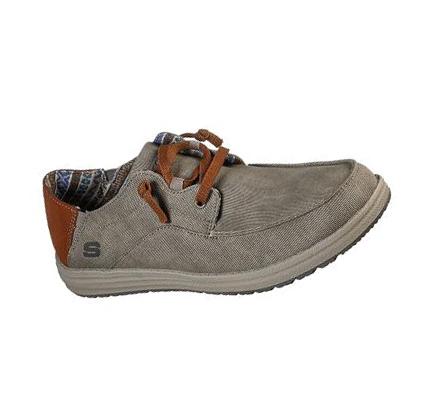 Zapatillas Sin Cordones Skechers Relaxed Fit: Melson - Planon Hombre Marrones | 5532R_AR