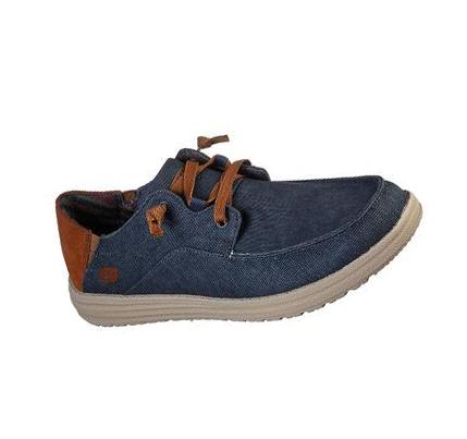 Zapatillas Sin Cordones Skechers Relaxed Fit: Melson - Planon Hombre Azul Marino | 55A30_AR