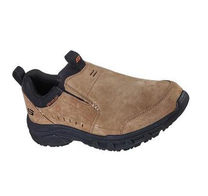 Zapatillas Sin Cordones Skechers Relaxed Fit: Oak Canyon Hombre Marrones Negras | 681AK_AR