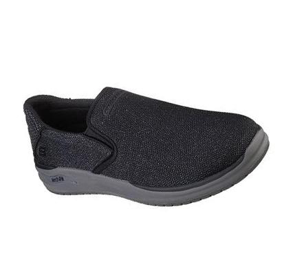 Zapatillas Sin Cordones Skechers Relaxed Fit: Arch Fit Melo - Walcott Hombre Negras | A018C_AR