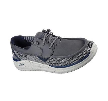 Zapatillas Sin Cordones Skechers Relaxed Fit: Arch Fit Melo - Waymer Hombre Gris | A10T0_AR