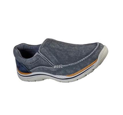 Zapatillas Sin Cordones Skechers Relaxed Fit: Expected - Avillo Hombre Azules | I50TQ_AR