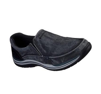 Zapatillas Sin Cordones Skechers Relaxed Fit: Expected - Avillo Hombre Negras | I518S_AR