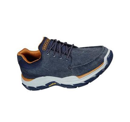 Zapatillas Sin Cordones Skechers Relaxed Fit: Respected - Loleto Hombre Azul Marino | I618L_AR