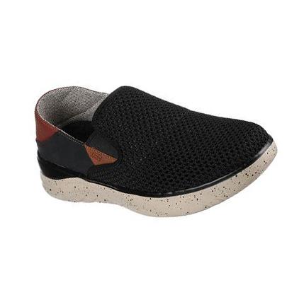 Zapatillas Sin Cordones Skechers Relaxed Fit: Glassell - Coima Hombre Negras | T050W_AR