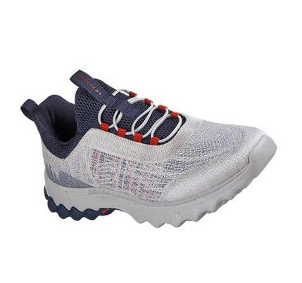 Zapatillas Sin Cordones Skechers Relaxed Fit: Voston - Reever Hombre Gris Azul Marino | T21A0_AR