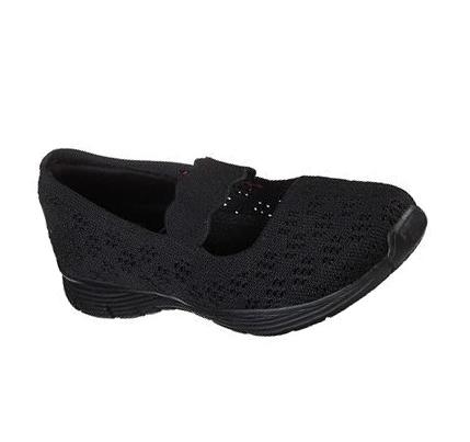 Zapatillas Sin Cordones Skechers Seager - Simple Things Mujer Negras | 3588A_AR