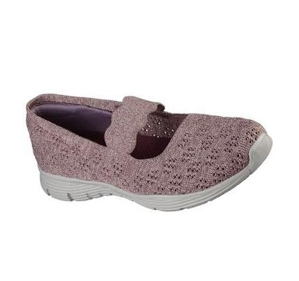 Zapatillas Sin Cordones Skechers Seager - Simple Things Mujer Moradas | 3613Q_AR