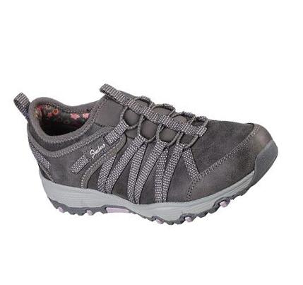 Zapatillas Sin Cordones Skechers Seager Hiker - Flowerette Mujer Gris | 3663D_AR