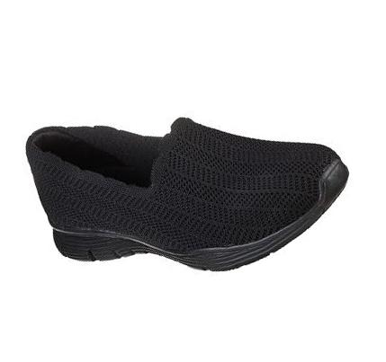 Zapatillas Sin Cordones Skechers Seager - Rewrite Mujer Negras | A6A6R_AR