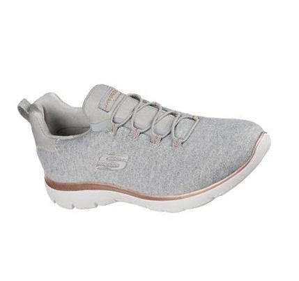 Zapatillas Sin Cordones Skechers Summits - Dazzling Me Mujer Gris | T659B_AR