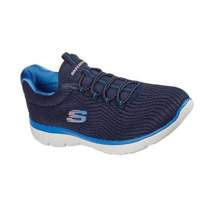 Zapatillas Sin Cordones Skechers Summits - Next Wave Mujer Azul Marino Azules | T8T3G_AR