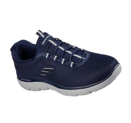 Zapatillas Sin Cordones Skechers Summits Hombre Azul Marino | T900B_AR