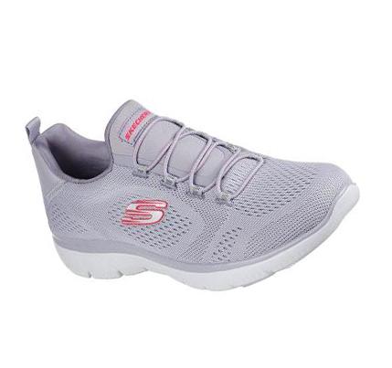 Zapatillas Sin Cordones Skechers Summits - Perfect Views Mujer Lavanda Rosas | T923E_AR