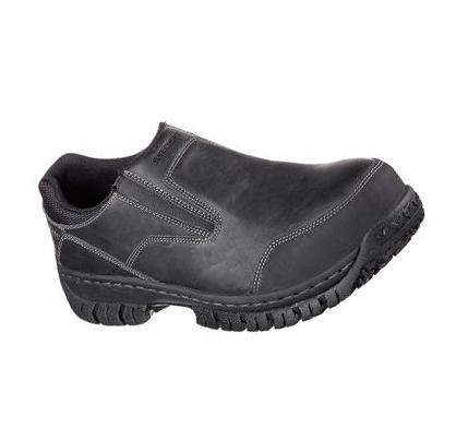 Zapatillas Sin Cordones Skechers Trabajo Relaxed Fit: Hartan ST Hombre Negras | 355TG_AR