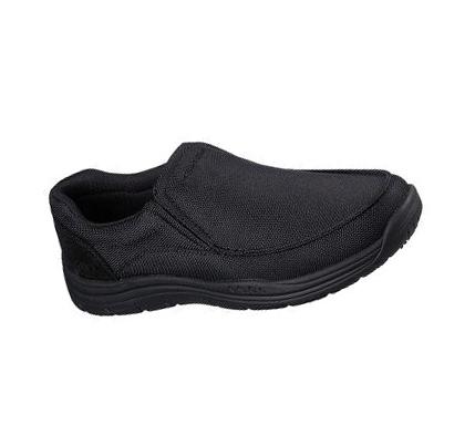 Zapatillas Sin Cordones Skechers Trabajo: Otsego - Kanvie SR Hombre Negras | 3T0TB_AR