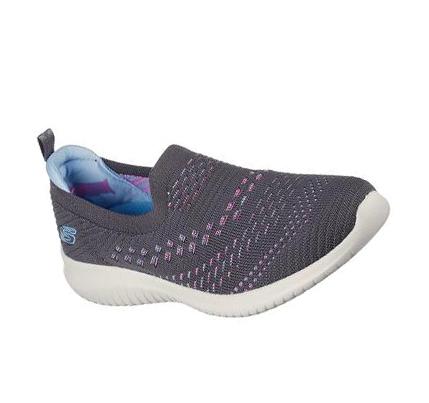 Zapatillas Sin Cordones Skechers Ultra Flex - Fresh Step Mujer Gris Multicolor | 5T2AW_AR