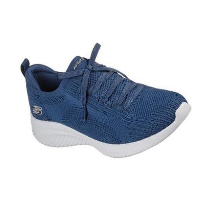 Zapatillas Sin Cordones Skechers Ultra Flex 3.0 - Big Plan Mujer Azul Marino | I2A90_AR