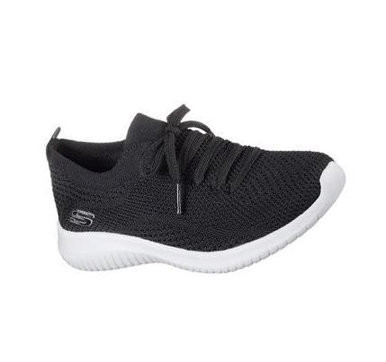 Zapatillas Sin Cordones Skechers Ultra Flex - Statements Mujer Negras Blancas | TT098_AR