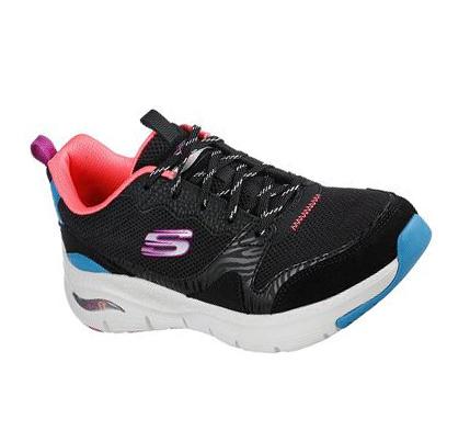 Zapatillas Skechers Arch Fit - Vista View Mujer Negras Multicolor | A6985_AR