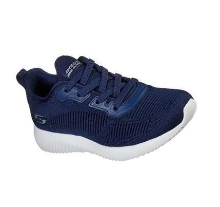 Zapatillas Skechers BOBS Deporte Squad - Tough Talk Mujer Azul Marino | 66T2C_AR