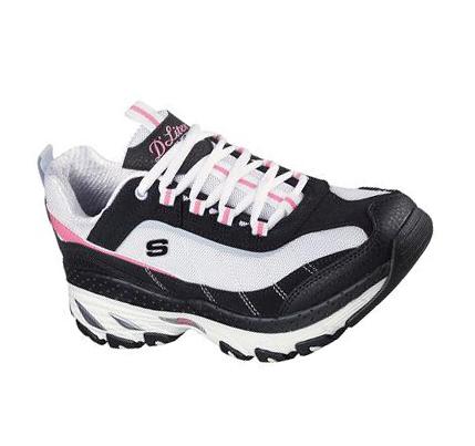 Zapatillas Skechers D'Lites Arch Fit - Naturalist Mujer Negras Rosas | 5198A_AR