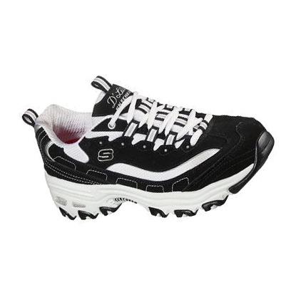 Zapatillas Skechers D'Lites - Biggest Fan Mujer Negras Blancas | 669TB_AR