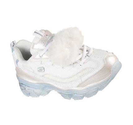 Zapatillas Skechers D'Lites Crystal - Let It Snow Mujer Blancas Azules Claro | IT23A_AR