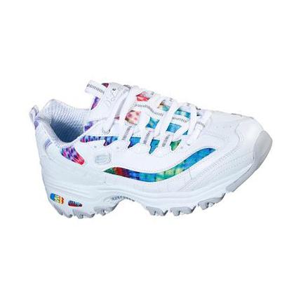 Zapatillas Skechers D'Lites - Summer Fiesta Mujer Blancas Multicolor | 6T22L_AR