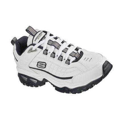 Zapatillas Skechers Energy - After Burn Hombre Blancas Azul Marino | 391AL_AR