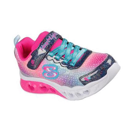 Zapatillas Skechers Flutter Heart Lights - Simply Love Niña Azul Marino Multicolor | T2205_AR