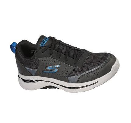 Zapatillas Skechers GOwalk Arch Fit - Recharge Hombre Negras Azules | 5512A_AR