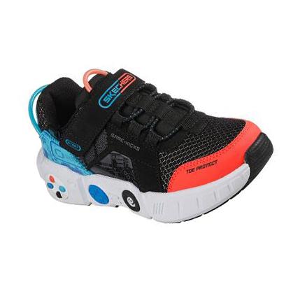 Zapatillas Skechers Game Kicks: Gametronix Niño Negras Multicolor | 8030B_AR