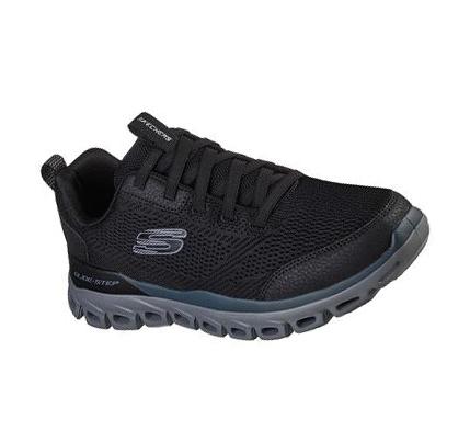 Zapatillas Skechers Glide-Step Hombre Negras Gris | 52398_AR