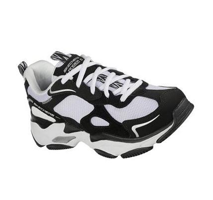 Zapatillas Skechers Lander S - Petal Pusher Mujer Negras Blancas | A8980_AR