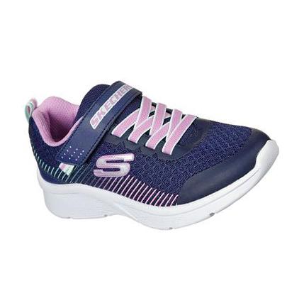 Zapatillas Skechers Microspec Niña Azul Marino Lavanda | T920C_AR