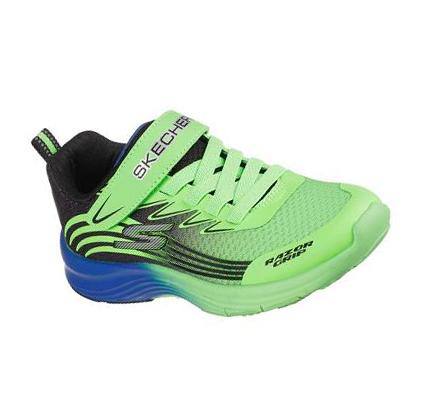 Zapatillas Skechers Razor Grip Niño Verde Negras | I9T0R_AR